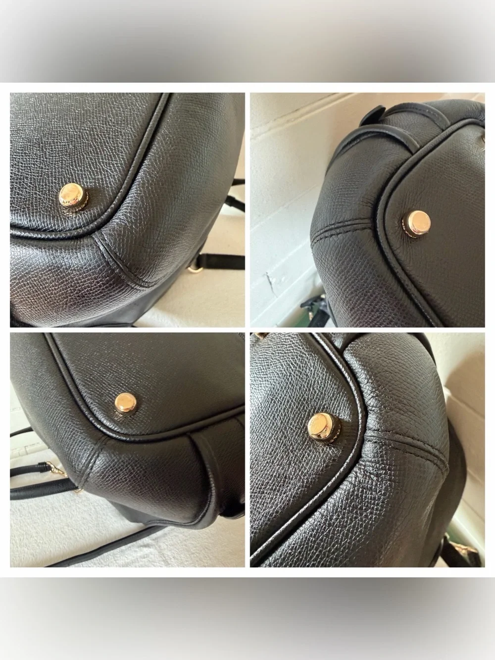 COACH Prince Street Satchel Black Leather Bag